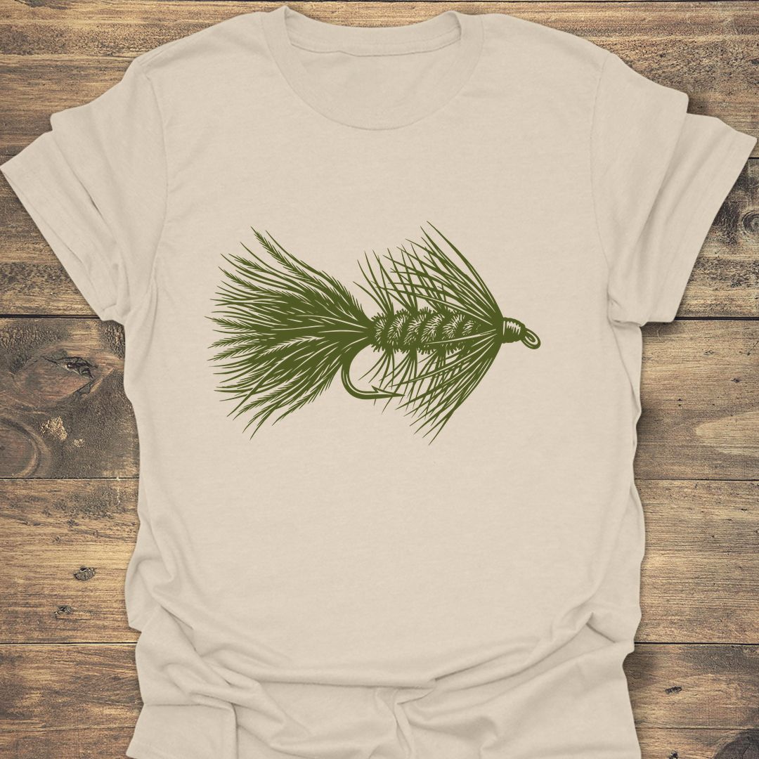 Woolly Bugger Streamer - Natural t-shirt