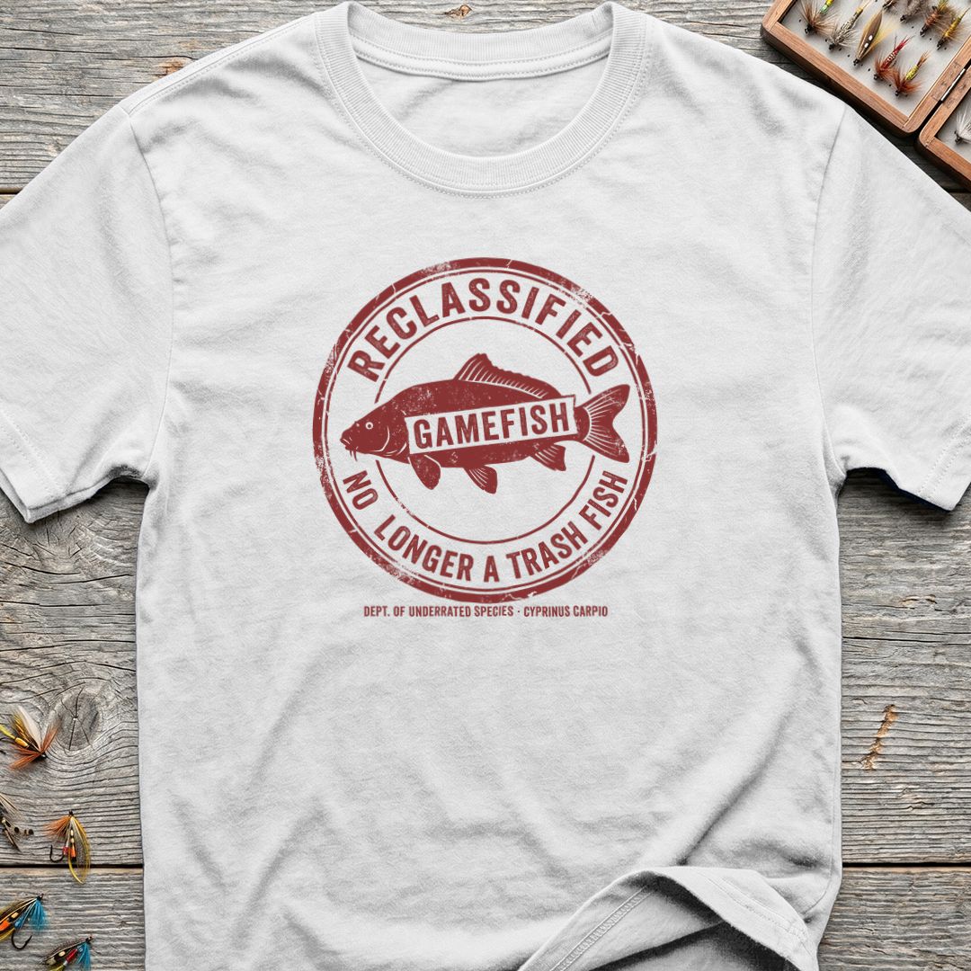 Carp Reclassified Gamefish - White t-shirt