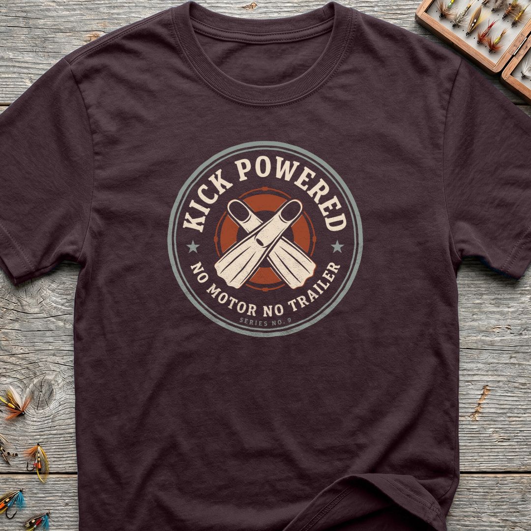 Kick Powered No Motor No - Dark Chocolate t-shirt