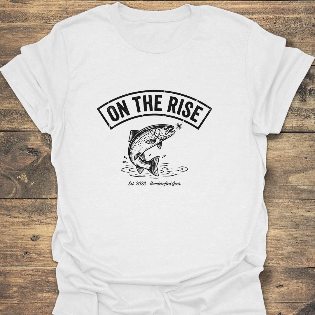 On The Rise Trout - White t-shirt