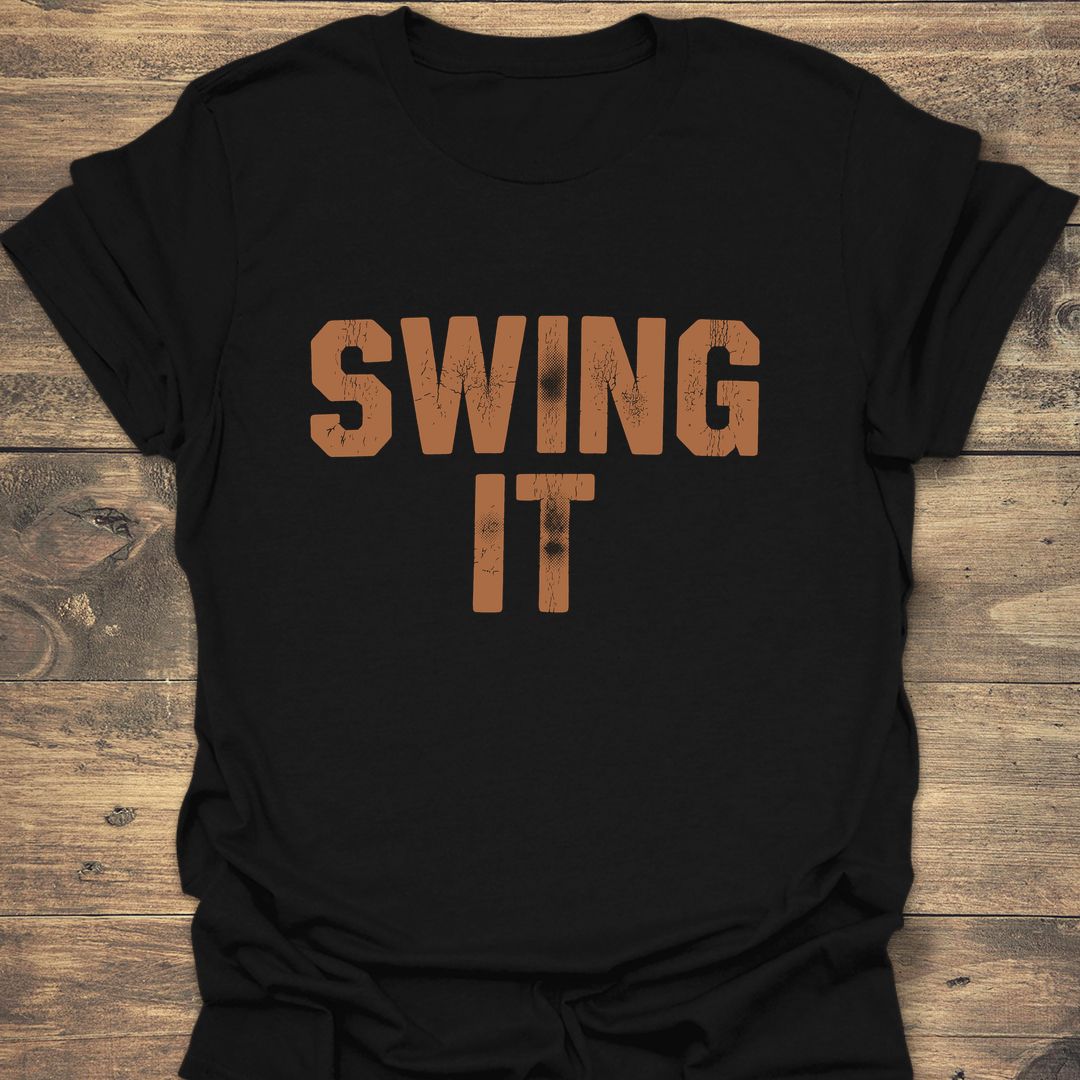 Swing It - Black t-shirt