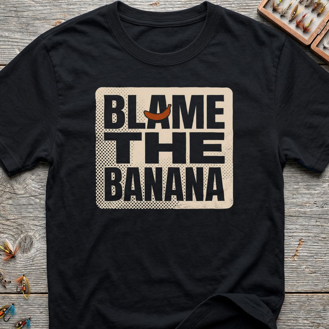 Blame The Banana - Black t-shirt