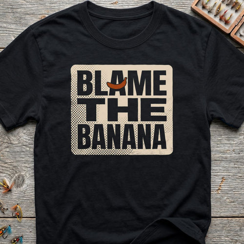 Blame The Banana - Black t-shirt