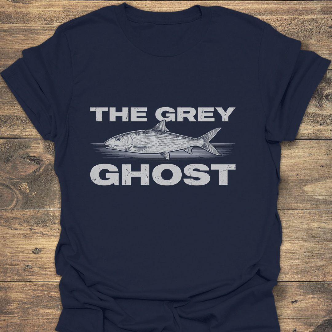 The Grey Ghost Bonefish - Navy t-shirt
