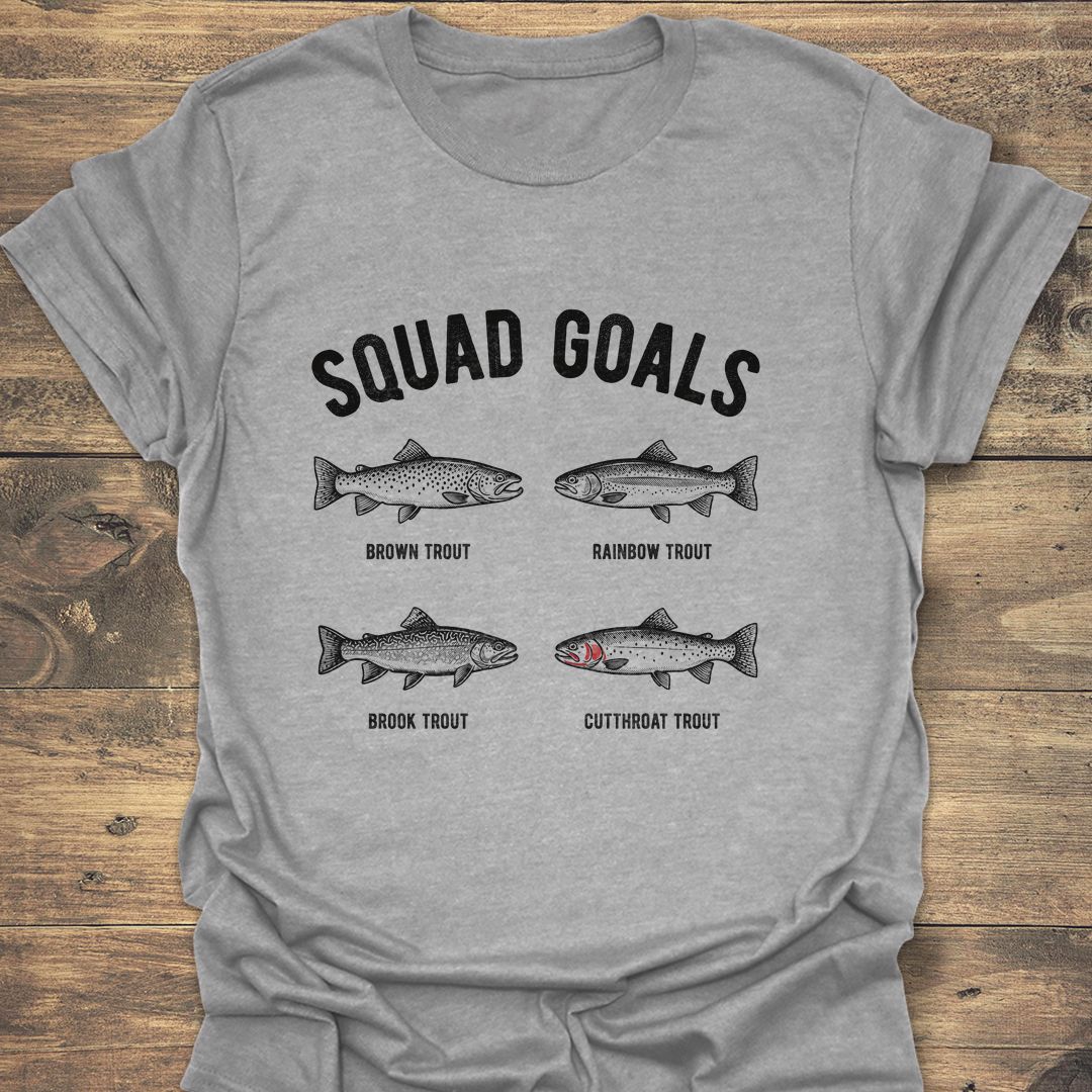 Trout Squad Goals - Sport Grey t-shirt
