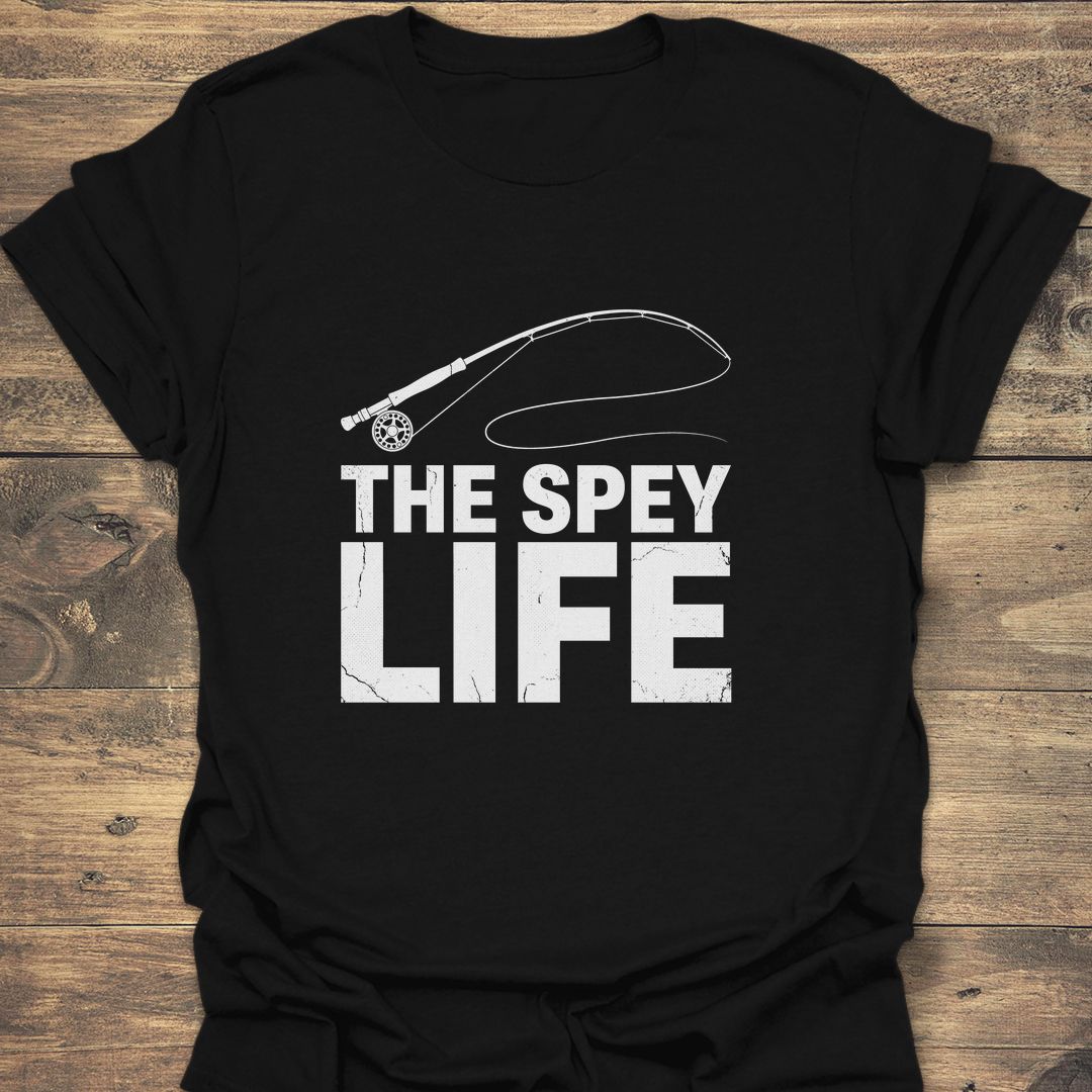 The Spey Life - Black t-shirt