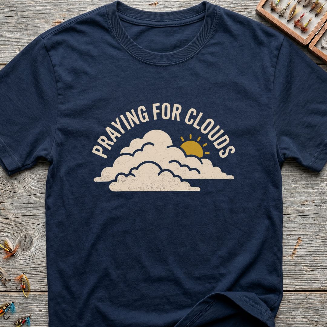 Praying For Clouds - Navy t-shirt