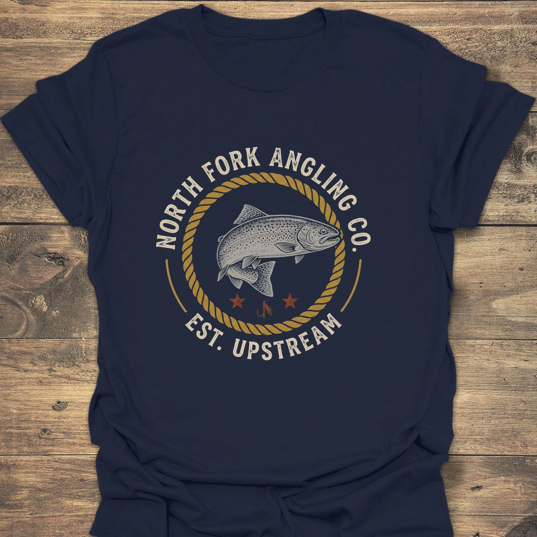 North Fork Angling Co - Navy t-shirt