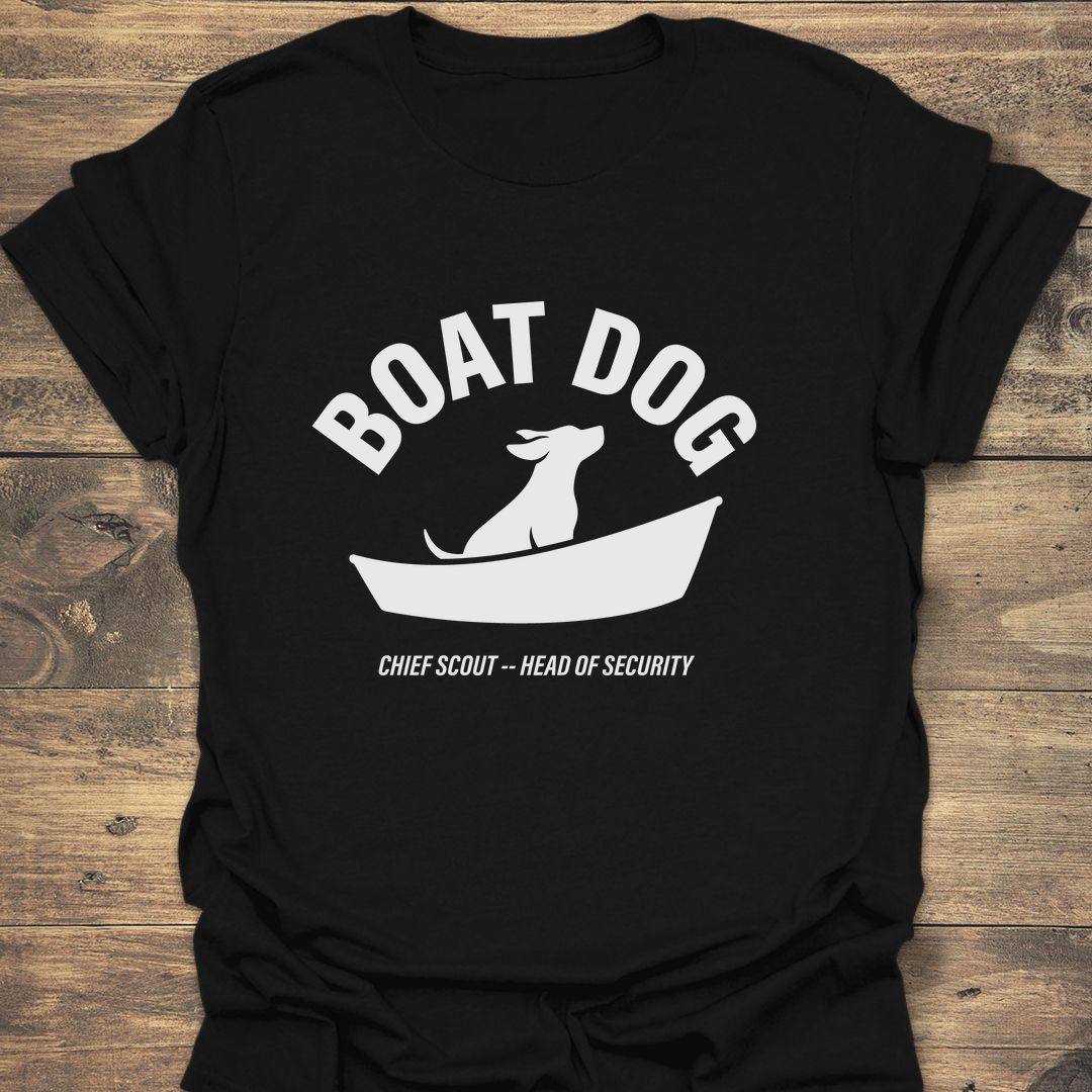 Boat Dog Chief Scout - Black t-shirt