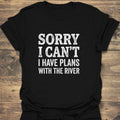 Plans With The River - Black t-shirt