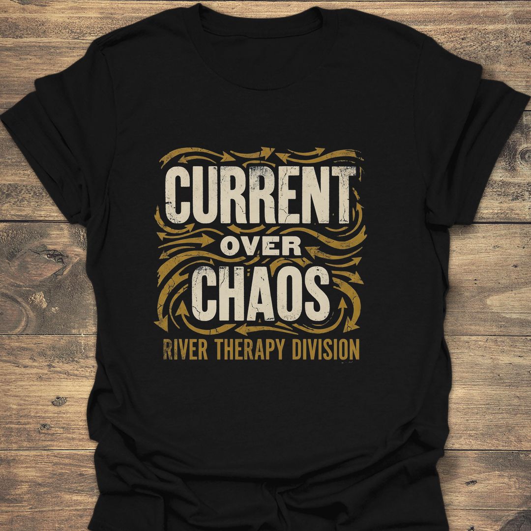 Current Over Chaos - Black t-shirt