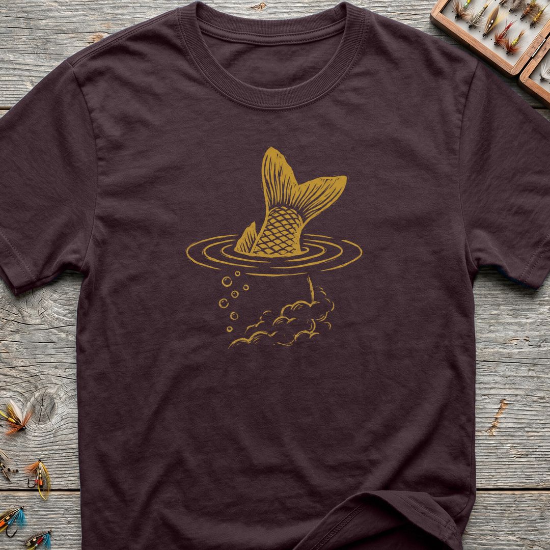 Tailing Trout Rise - Dark Chocolate t-shirt
