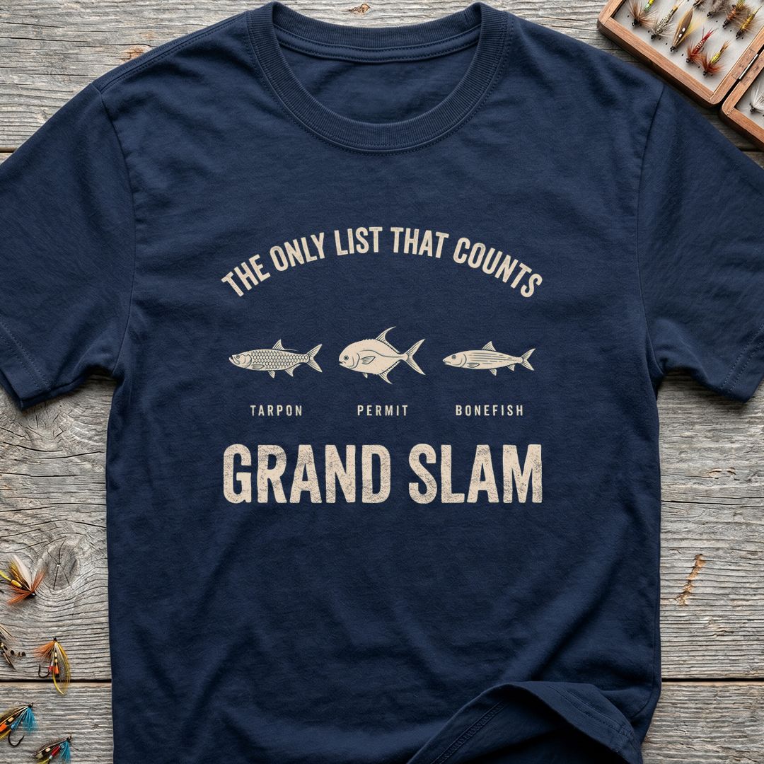 Grand Slam Flats Trifecta - Navy t-shirt