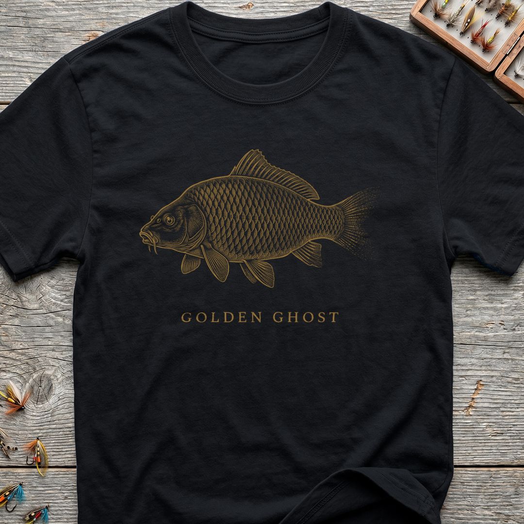 Golden Ghost Carp - Black t-shirt
