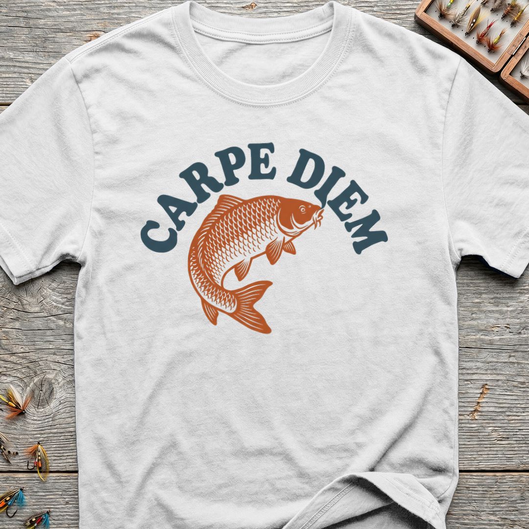 Carpe Diem Carp - White t-shirt