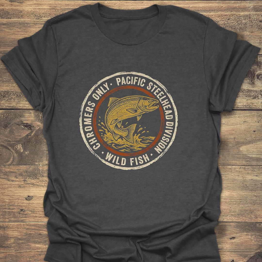 Pacific Steelhead Chromers Division - Dark Heather t-shirt