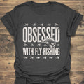 Obsessed With Fly Fishing - Dark Heather t-shirt