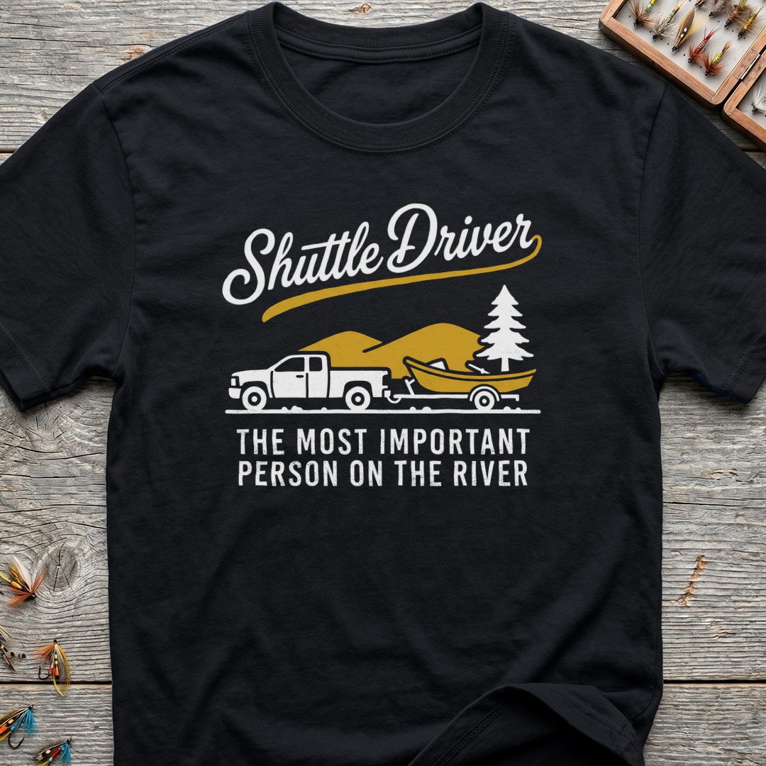 Shuttle Driver Most Important Person - Black t-shirt