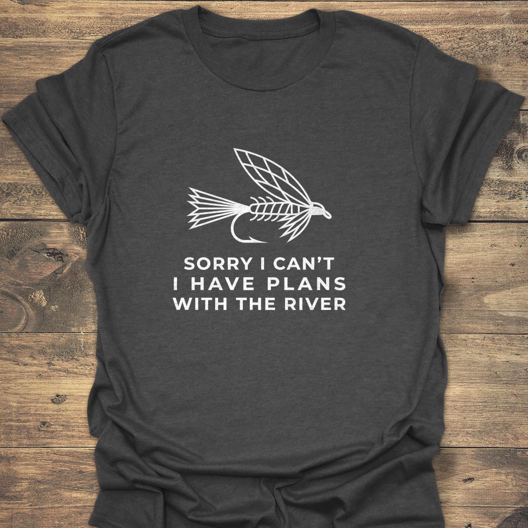Plans With The River - Dark Heather t-shirt