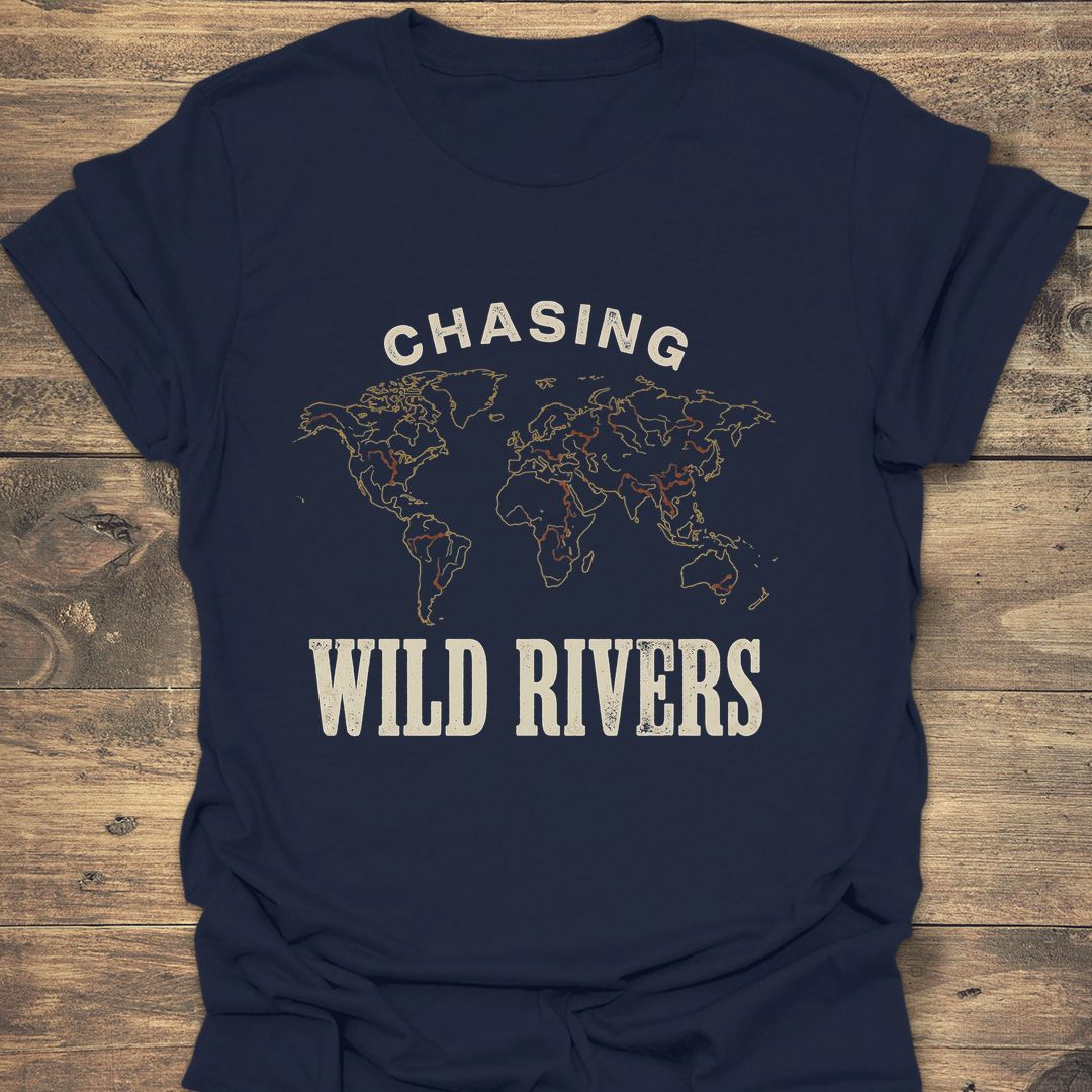 Chasing Wild Rivers - Navy t-shirt