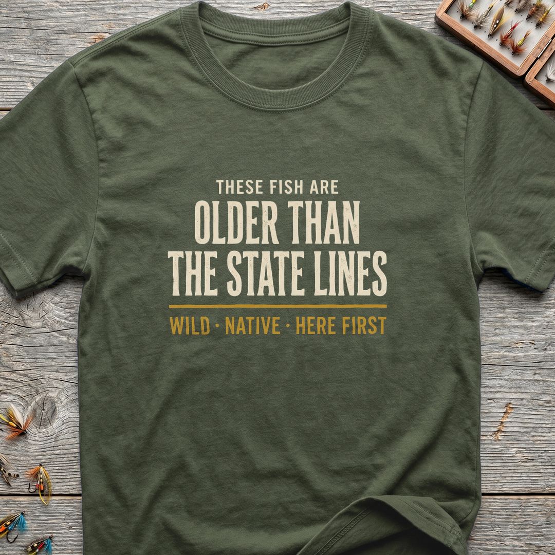 Older Than The State Lines - Military Green t-shirt