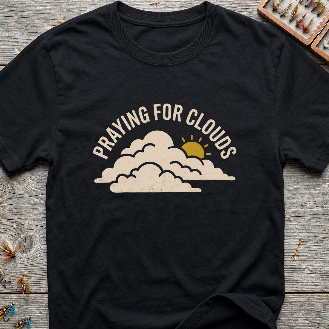 Praying For Clouds - Black t-shirt