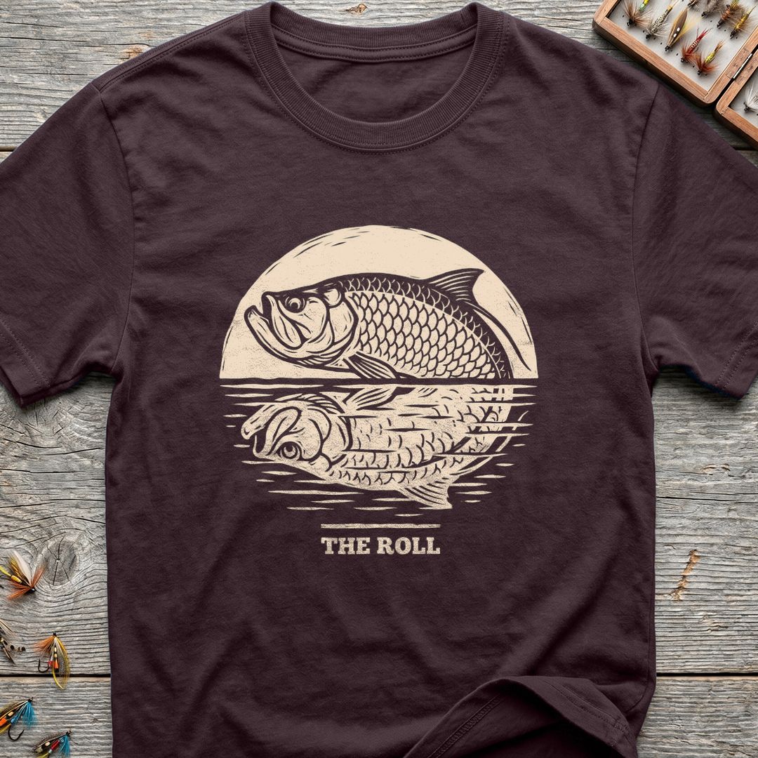 The Roll Tarpon - Dark Chocolate t-shirt