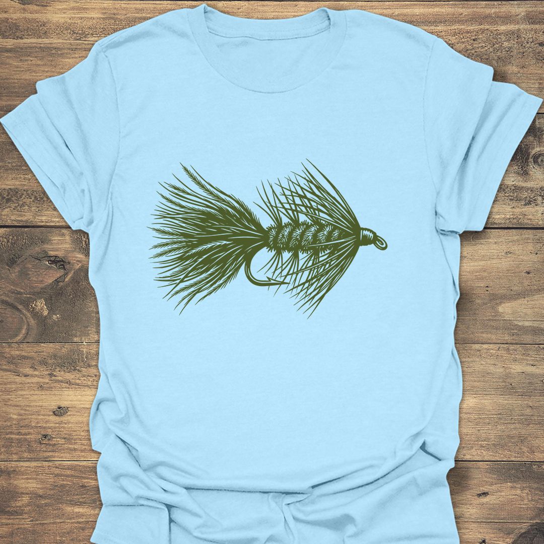 Woolly Bugger Streamer - Light Blue t-shirt