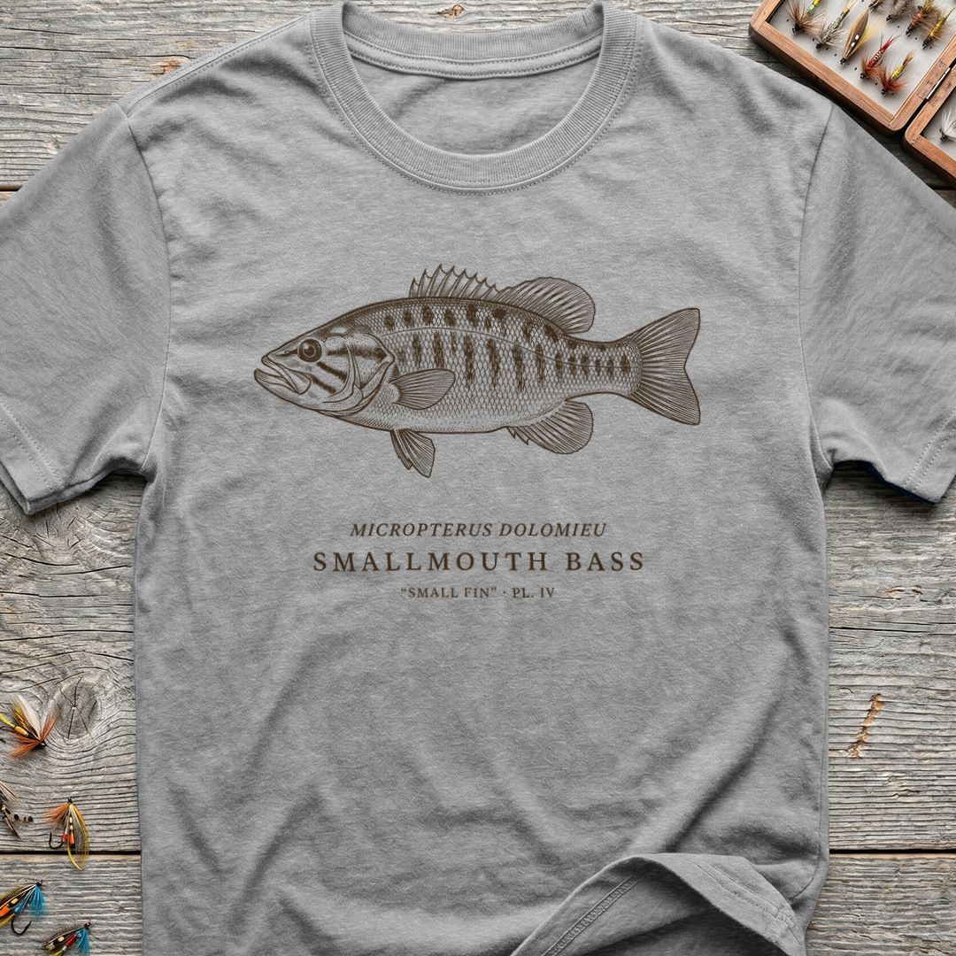 Smallmouth Bass Micropterus Dolomieu - Sport Grey t-shirt