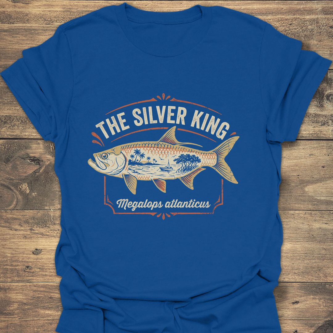The Silver King Tarpon - Royal t-shirt