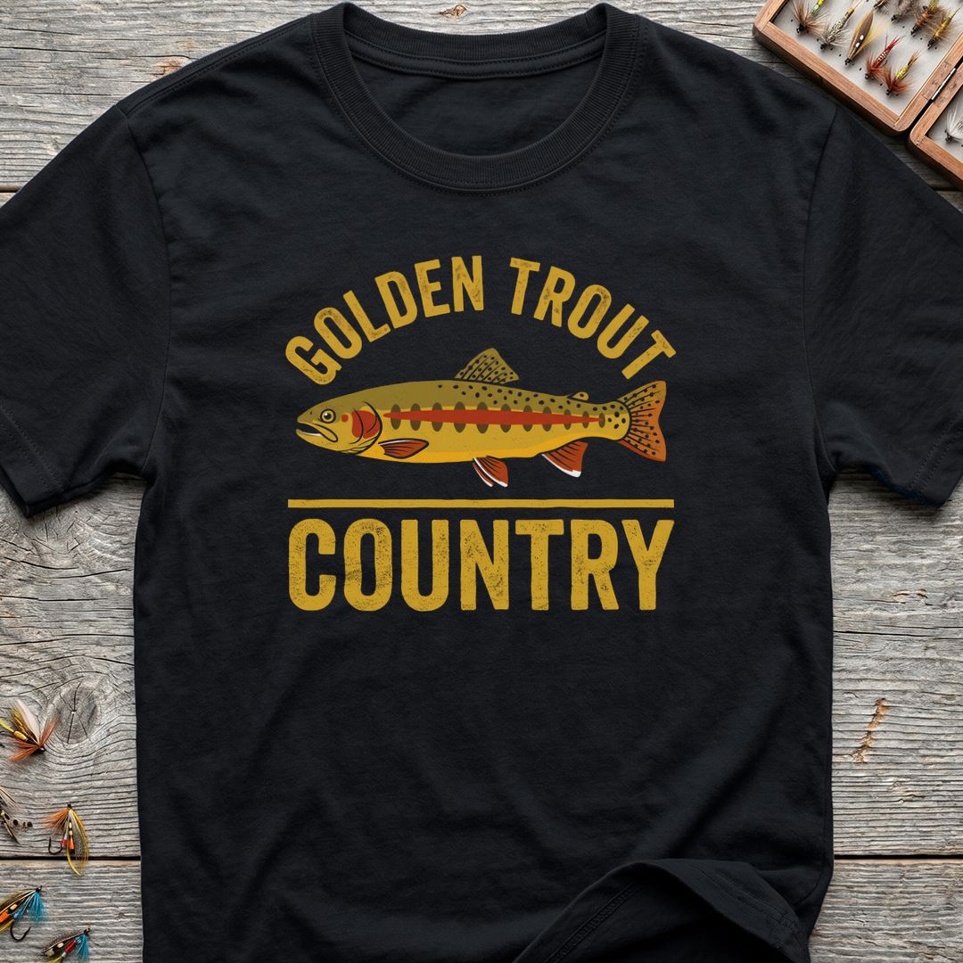 Golden Trout - Black t-shirt