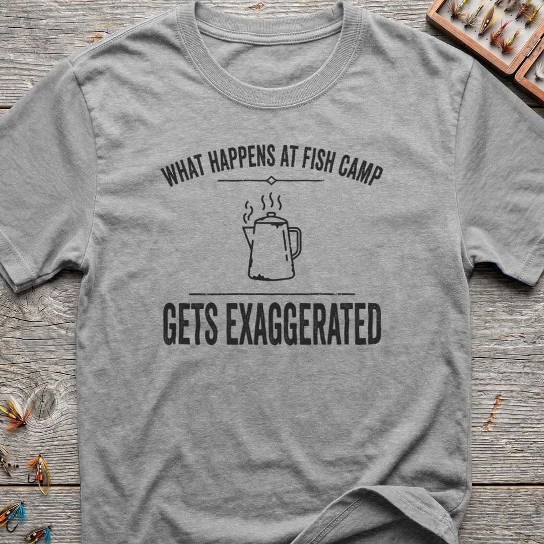 What Happens At Fish Camp - Sport Grey t-shirt