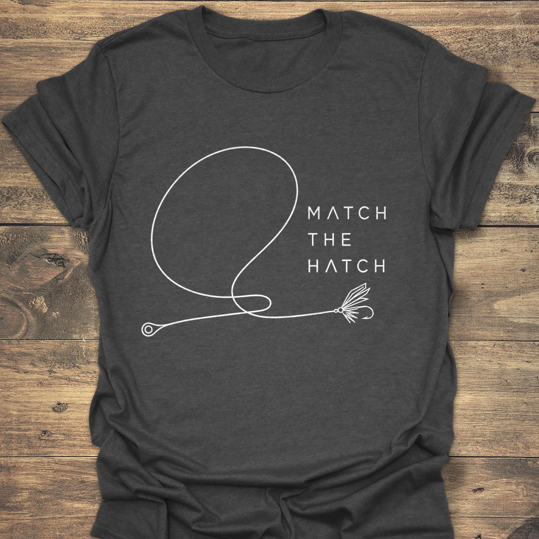 Match The Hatch - Dark Heather t-shirt