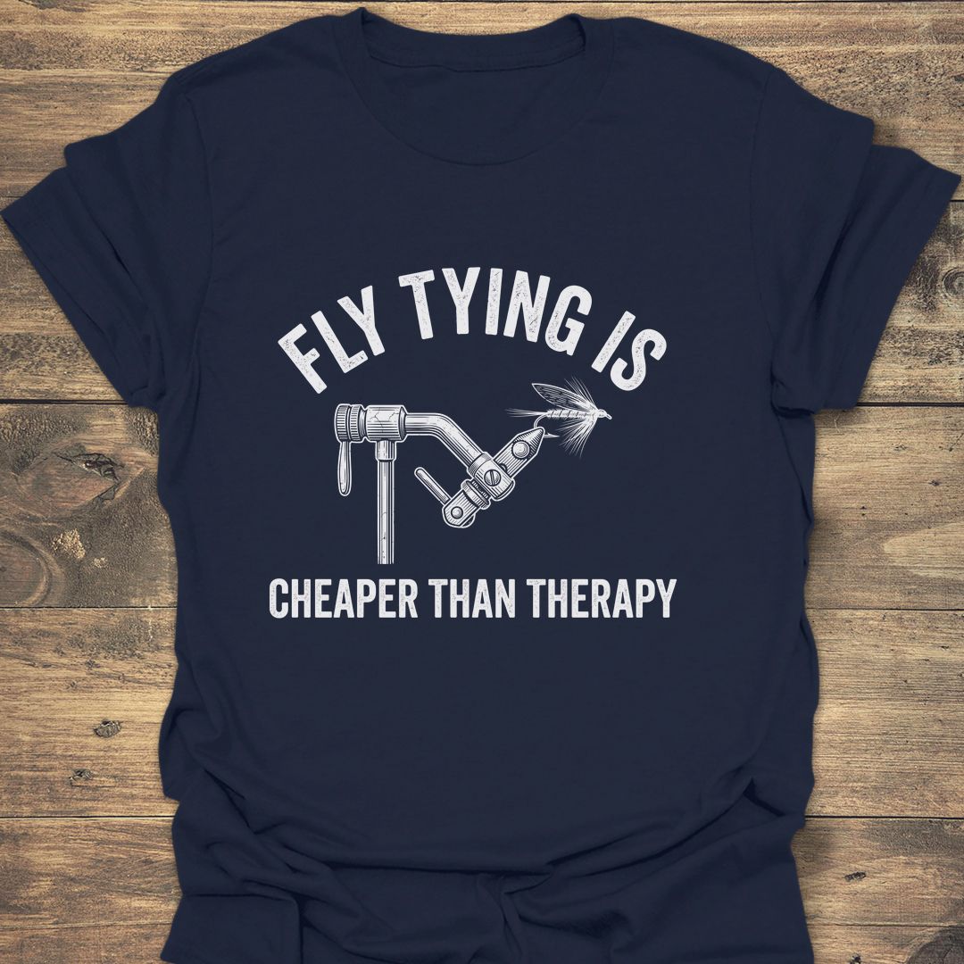 Cheaper Than Therapy - Navy t-shirt
