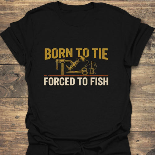 Born To Tie Forced To - Black t-shirt