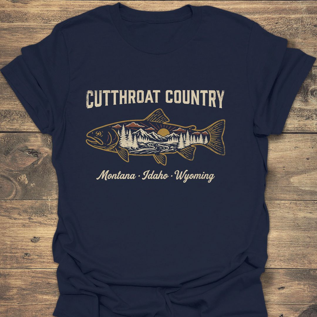 Cutthroat Country - Navy t-shirt