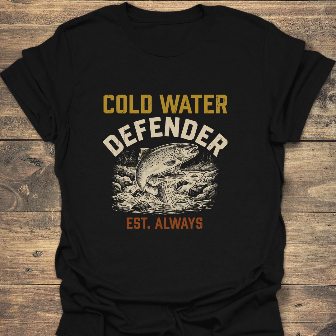 Cold Water Defender - Black t-shirt
