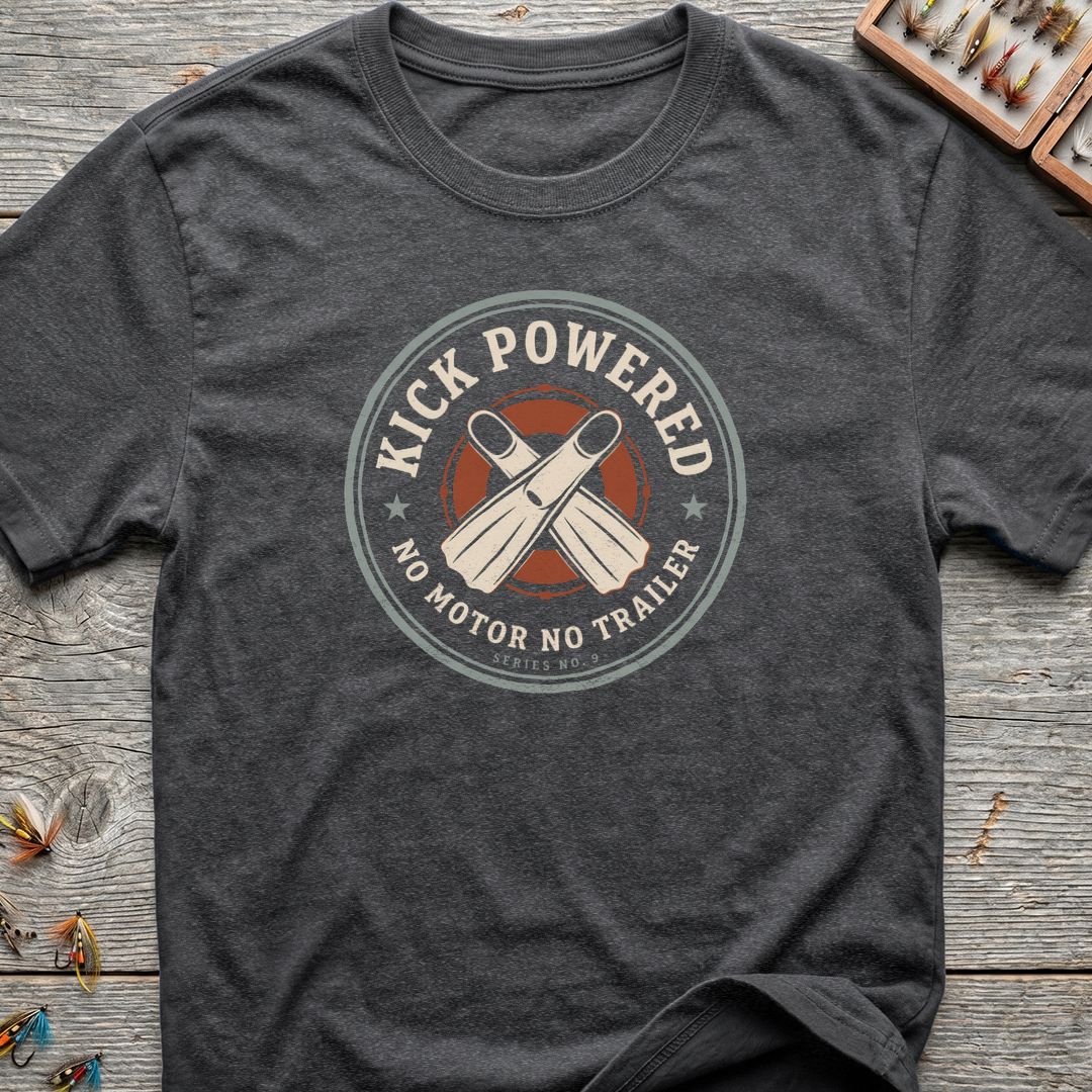 Kick Powered No Motor No - Dark Heather t-shirt