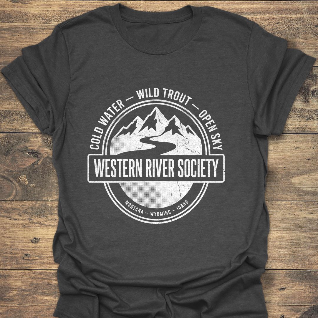 Western River Society - Dark Heather t-shirt