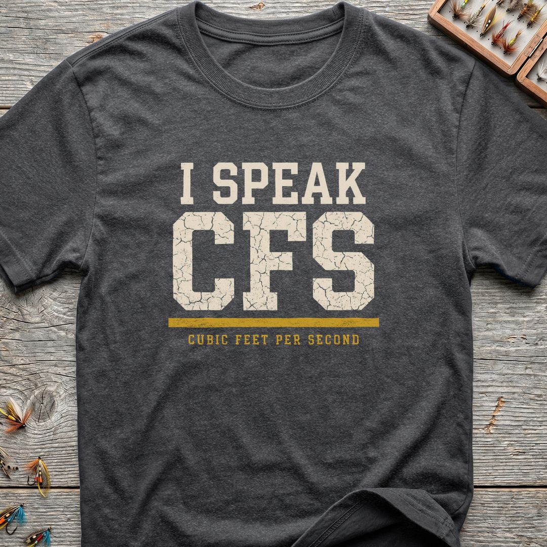 I Speak CFS - Dark Heather t-shirt