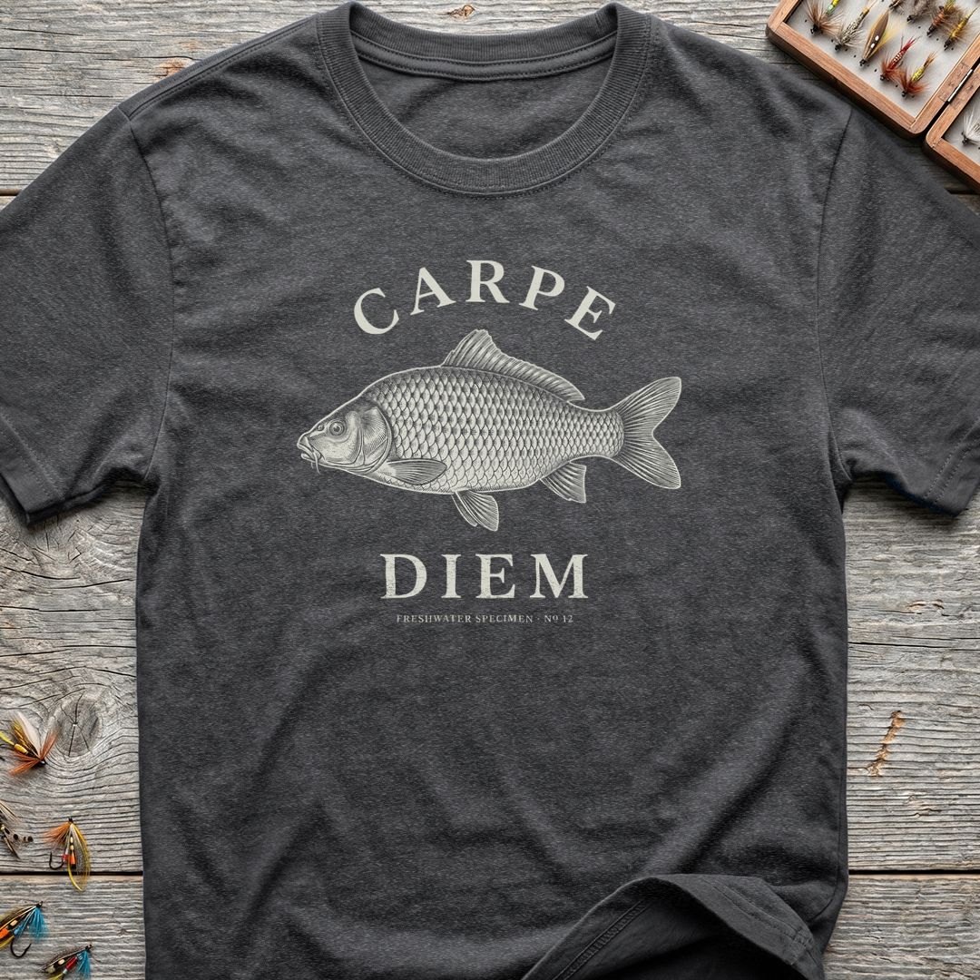 Carpe Diem Carp Specimen - Dark Heather t-shirt