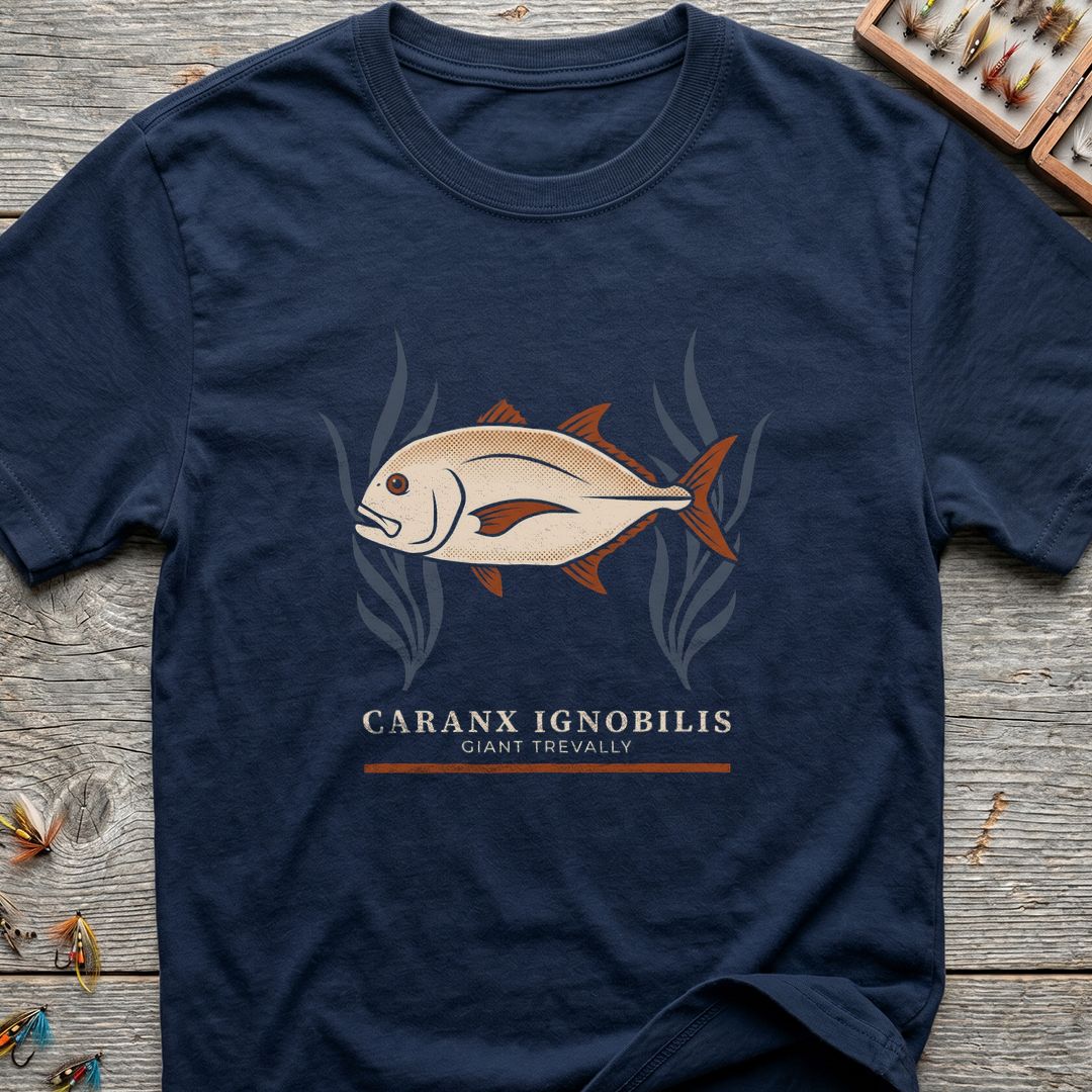 Caranx Ignobilis Giant Trevally - Navy t-shirt