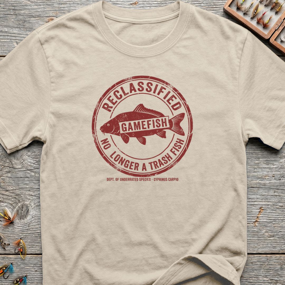 Carp Reclassified Gamefish - Natural t-shirt