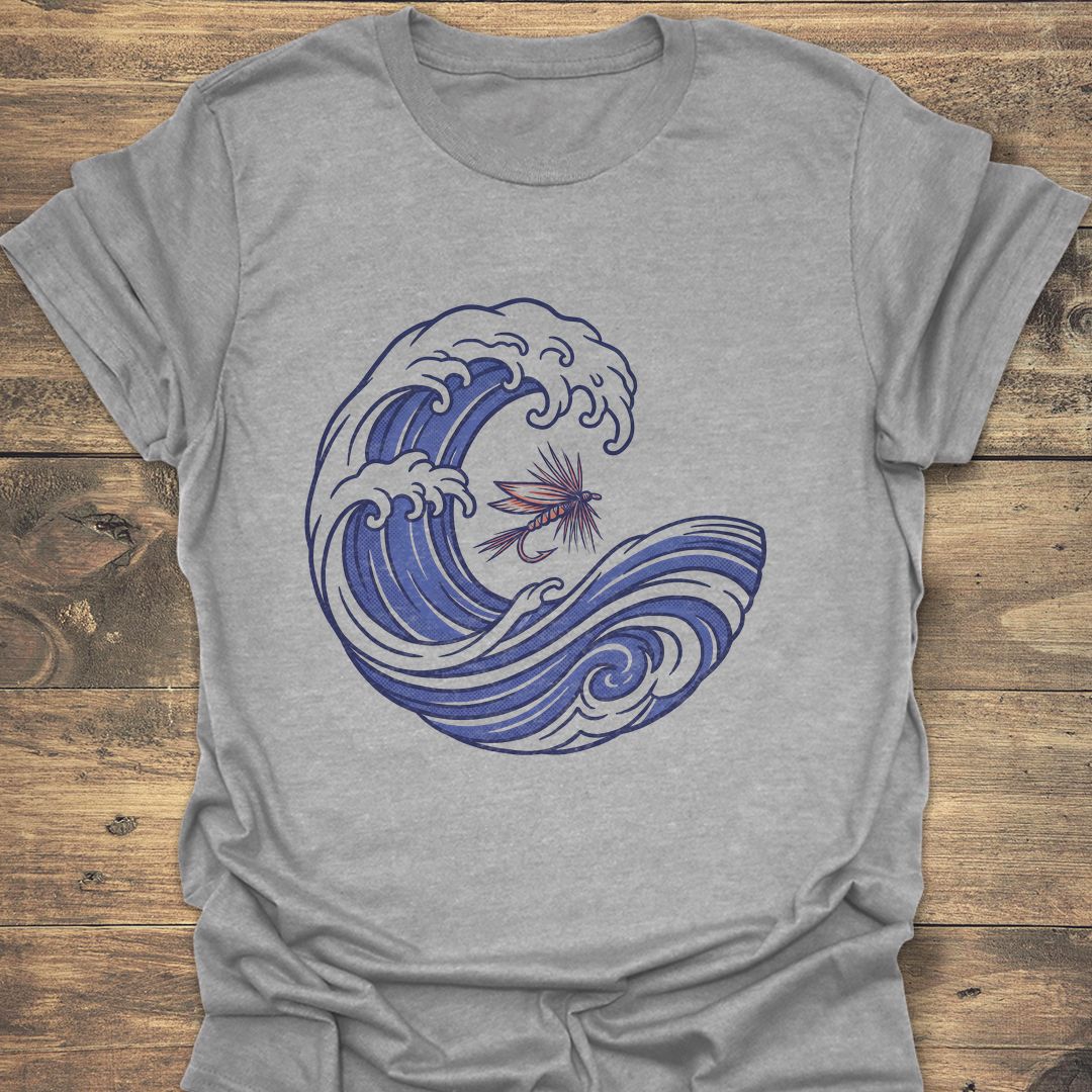 Great Wave Dry Fly - Sport Grey t-shirt