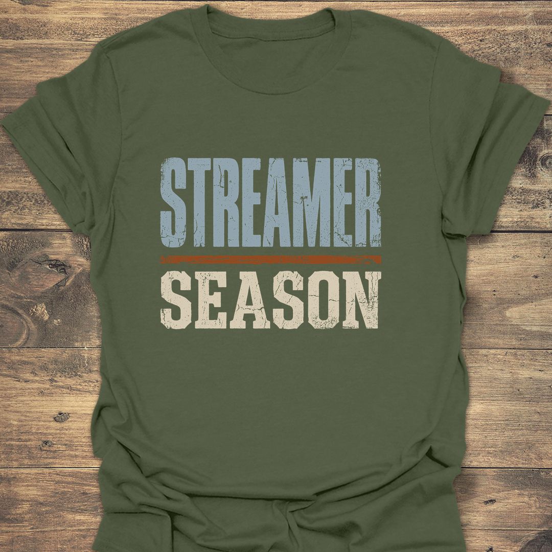 Streamer Season - Military Green t-shirt