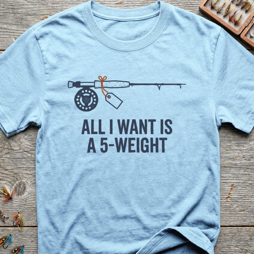 All I Want Is A - Light Blue t-shirt