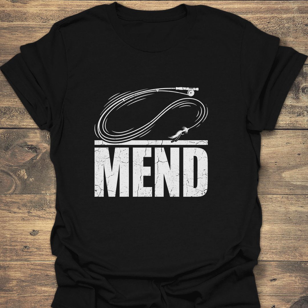 Mend the Line - Black t-shirt