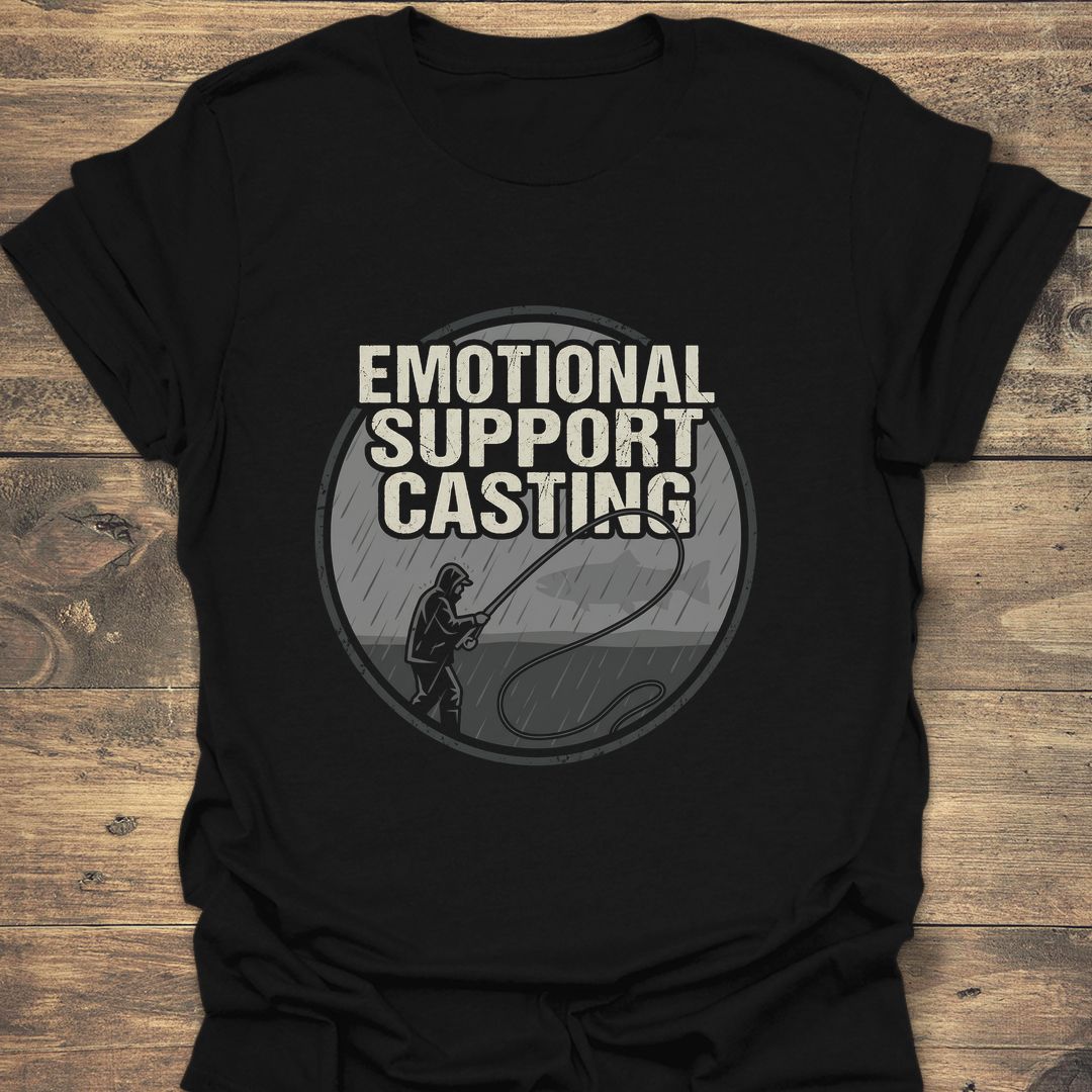Emotional Support Casting - Black t-shirt