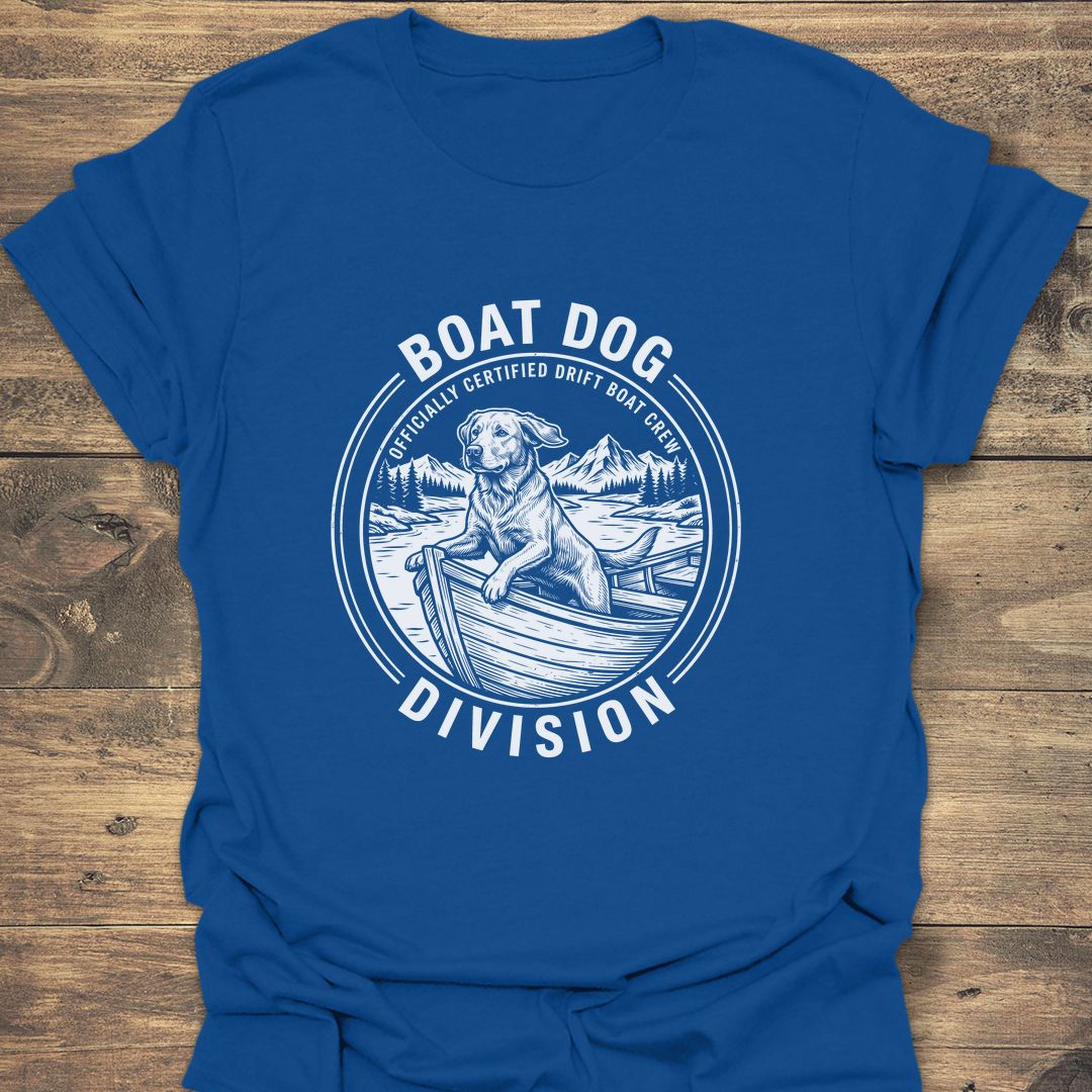 Boat Dog Division - Royal t-shirt