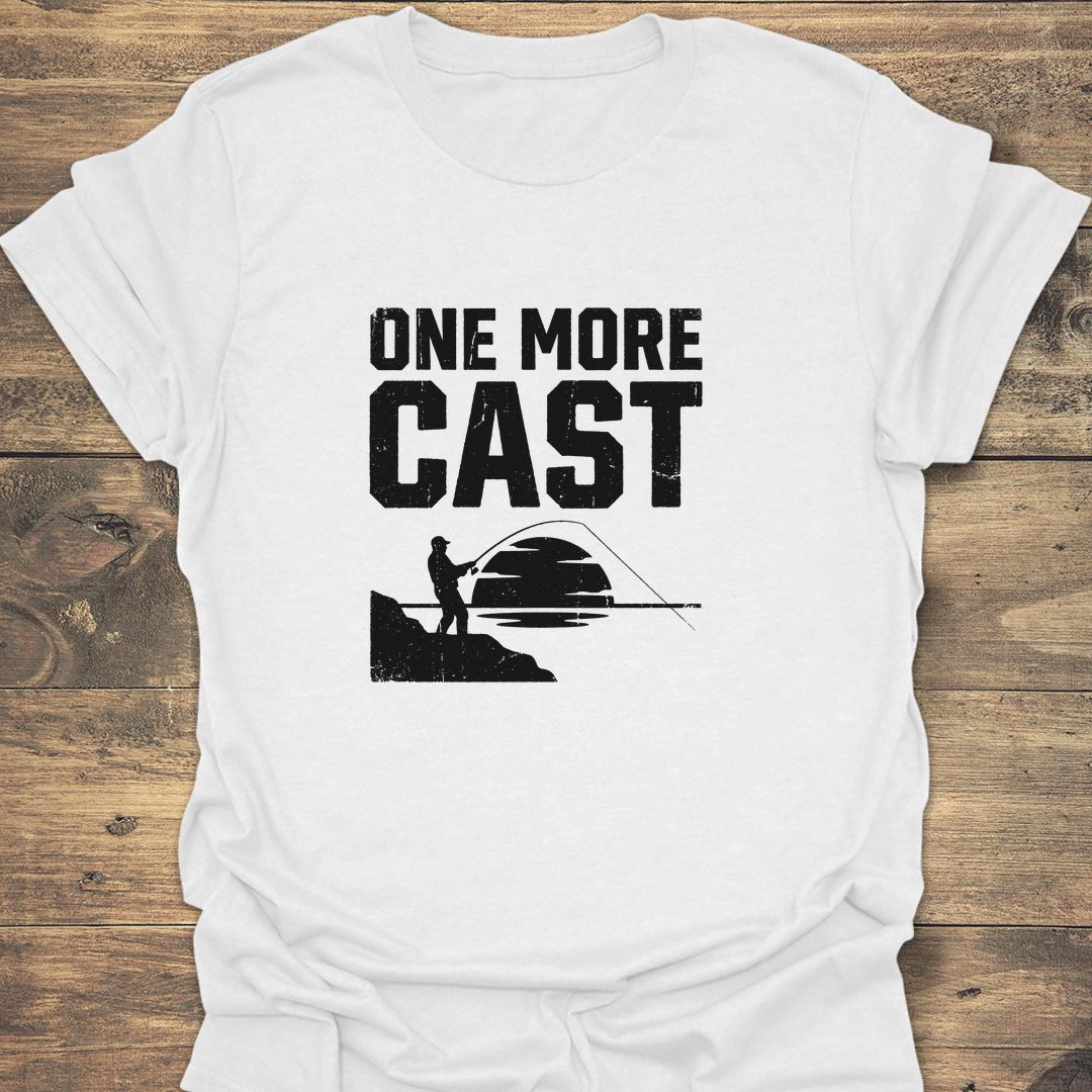 One More Cast - White t-shirt